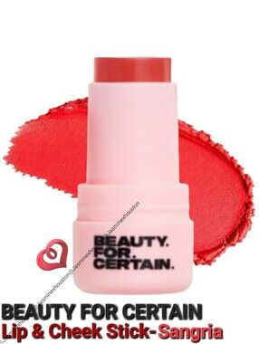 🎉3•$13/4•$16🎉 BEAUTY FOR CERTAIN Lip + Cheek Stick in Sangria